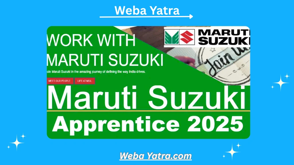 Maruti Suzuki Apprentice 2025 Apply Online